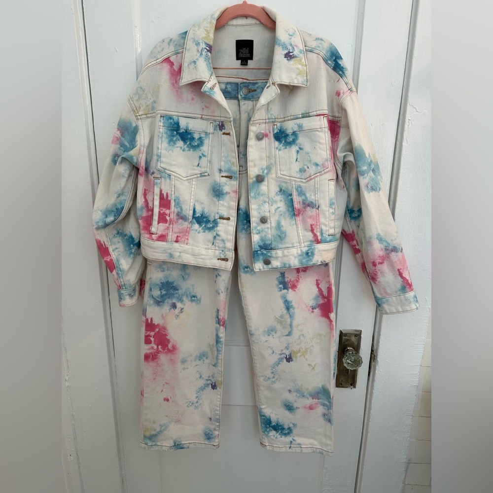 Wild Fable Multicolor Tie-Dye Jean Jacket